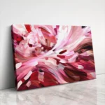 Colorful Abstraction: Shades of Red, Pink, and White