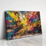 Splashed Symphony: Abstract Artwork